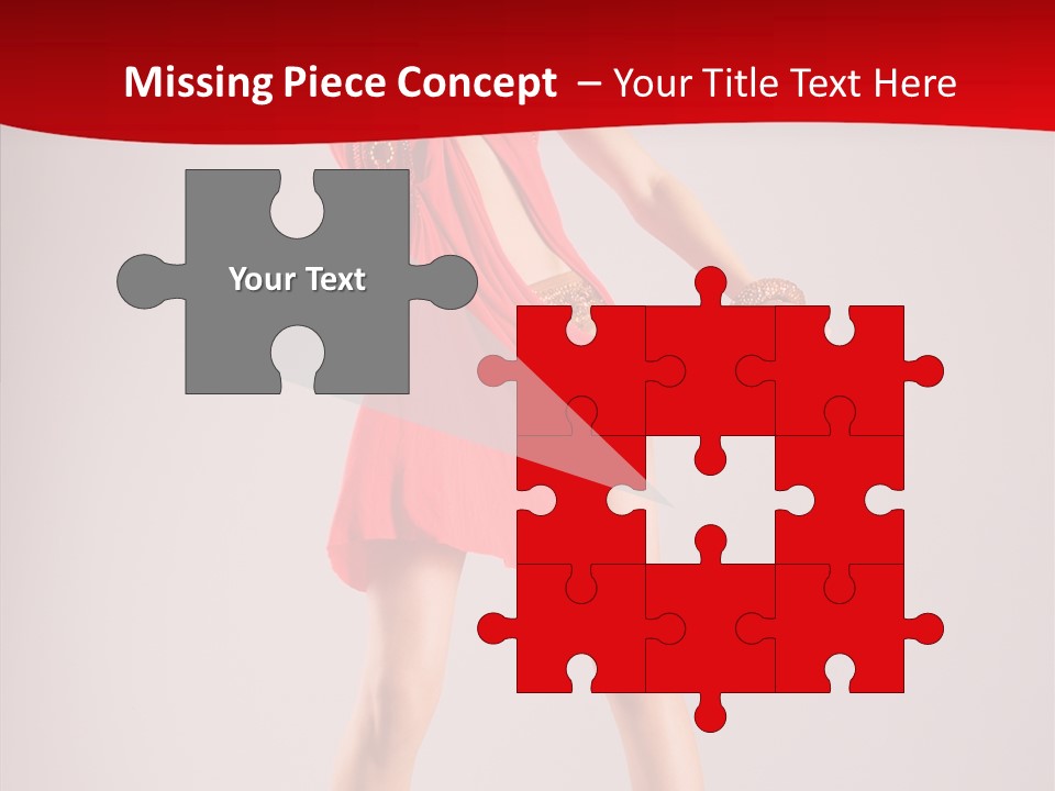 Woman Elegance Black PowerPoint Template