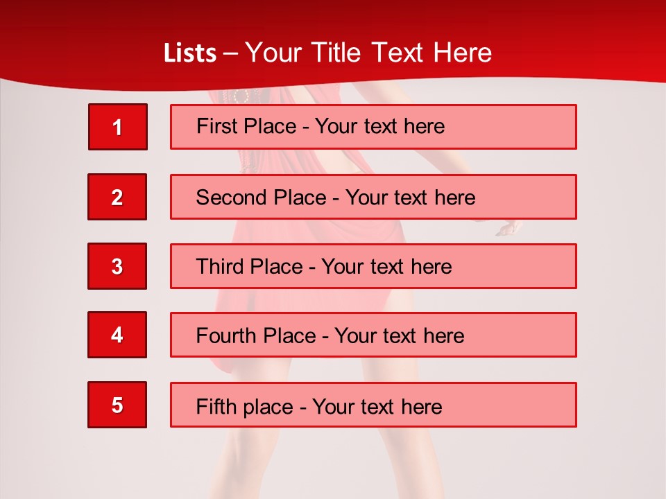 Woman Elegance Black PowerPoint Template