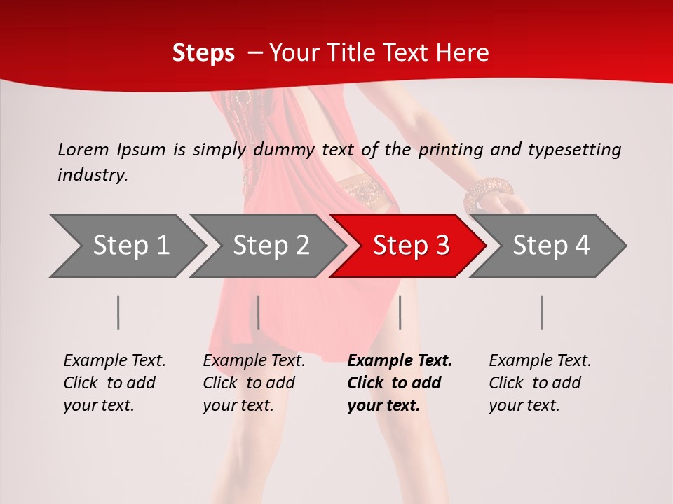 Woman Elegance Black PowerPoint Template
