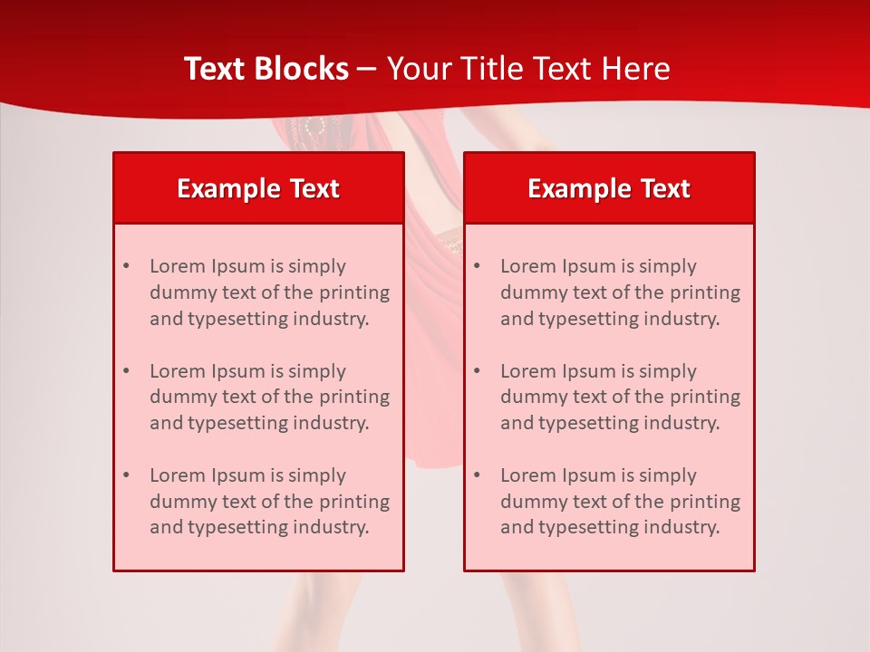 Woman Elegance Black PowerPoint Template