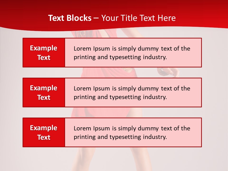 Woman Elegance Black PowerPoint Template