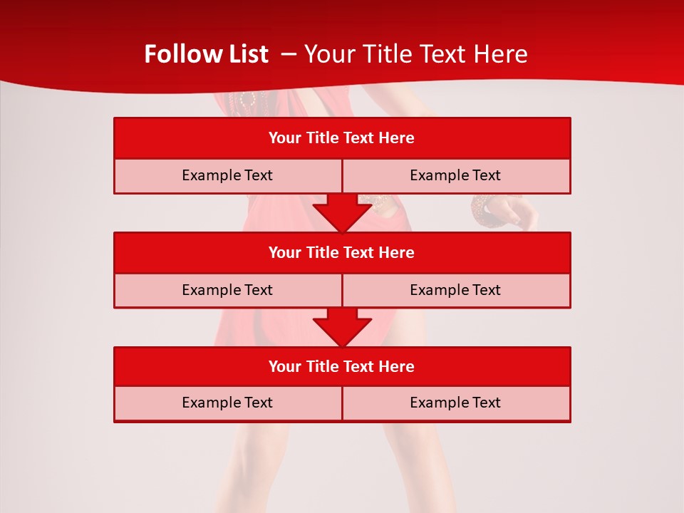 Woman Elegance Black PowerPoint Template