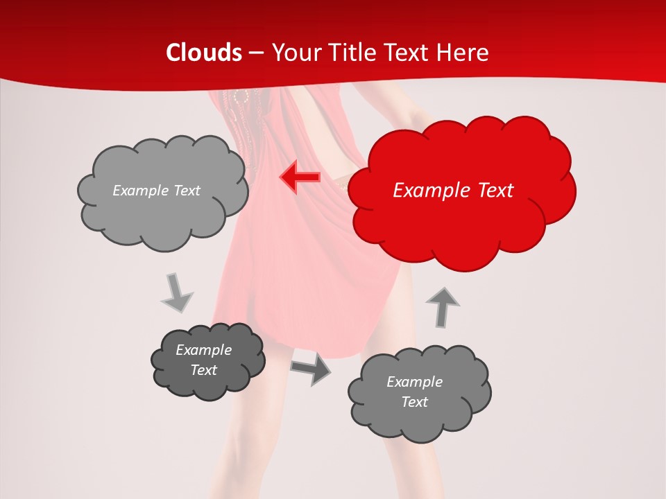 Woman Elegance Black PowerPoint Template