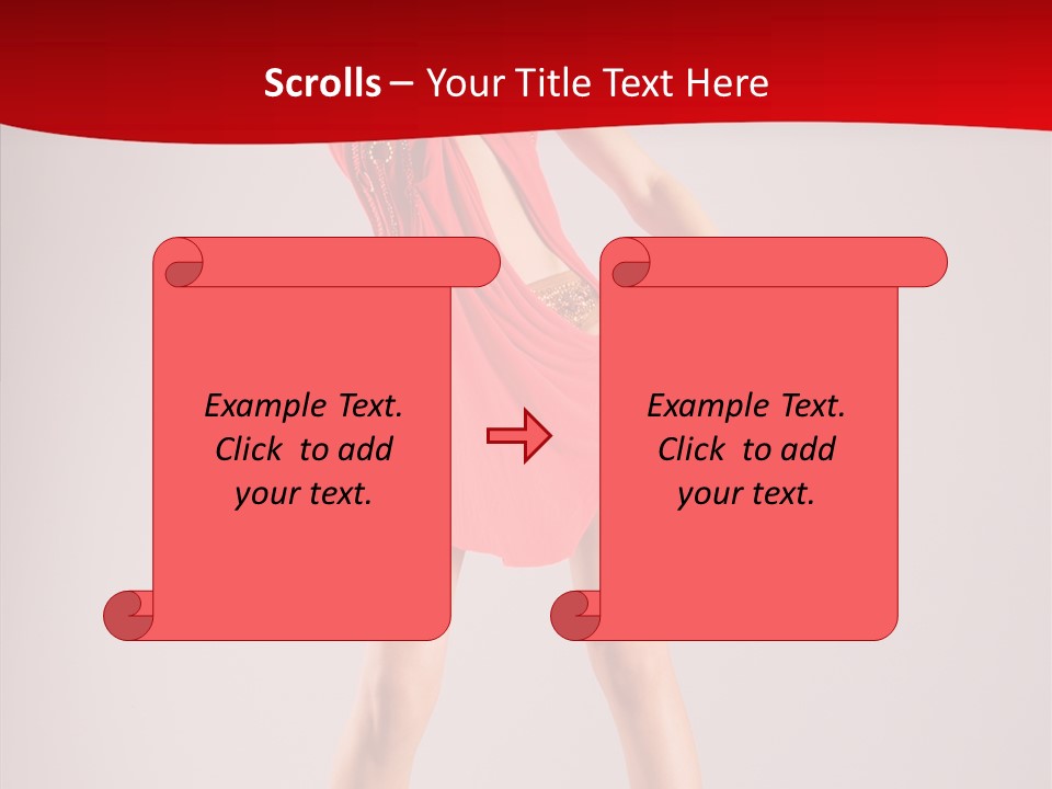 Woman Elegance Black PowerPoint Template