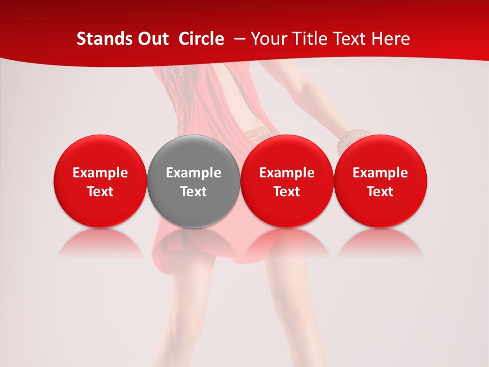 Woman Elegance Black PowerPoint Template