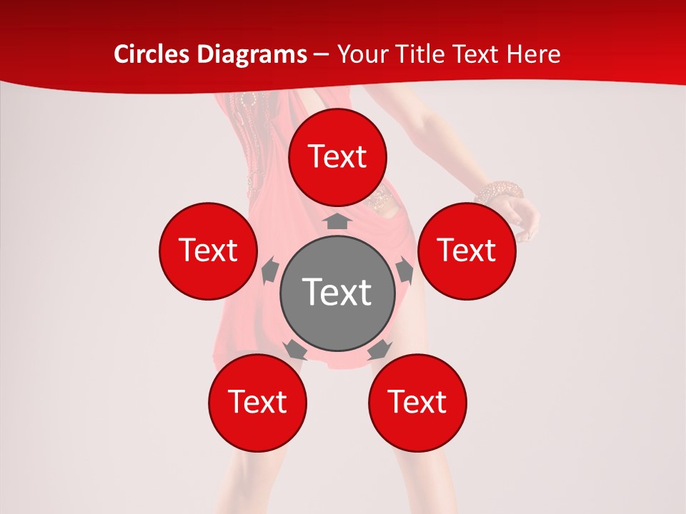 Woman Elegance Black PowerPoint Template