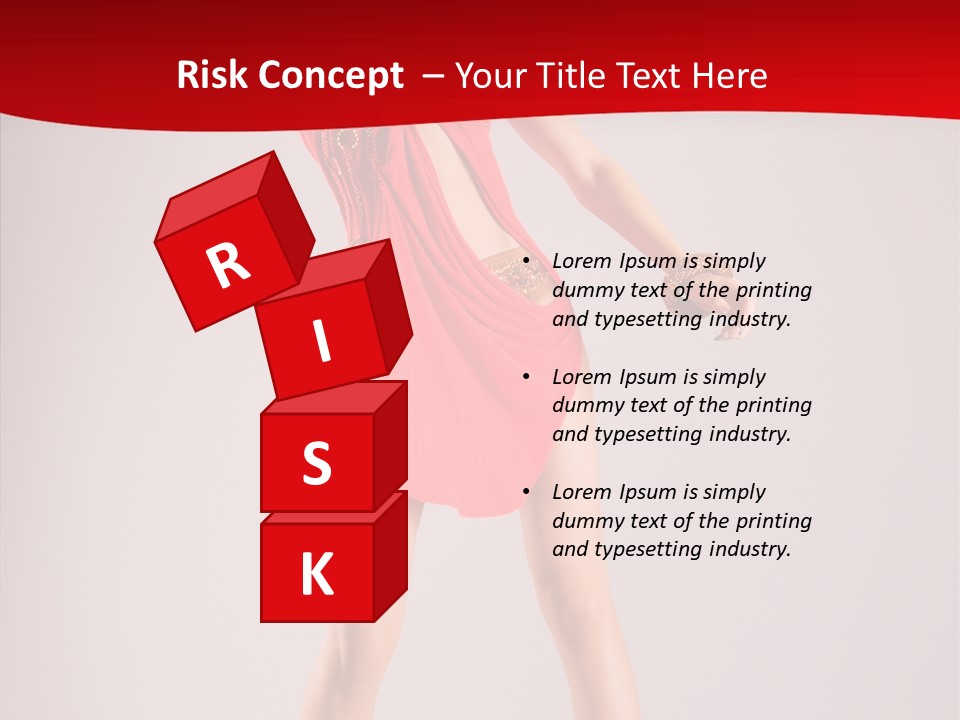 Woman Elegance Black PowerPoint Template