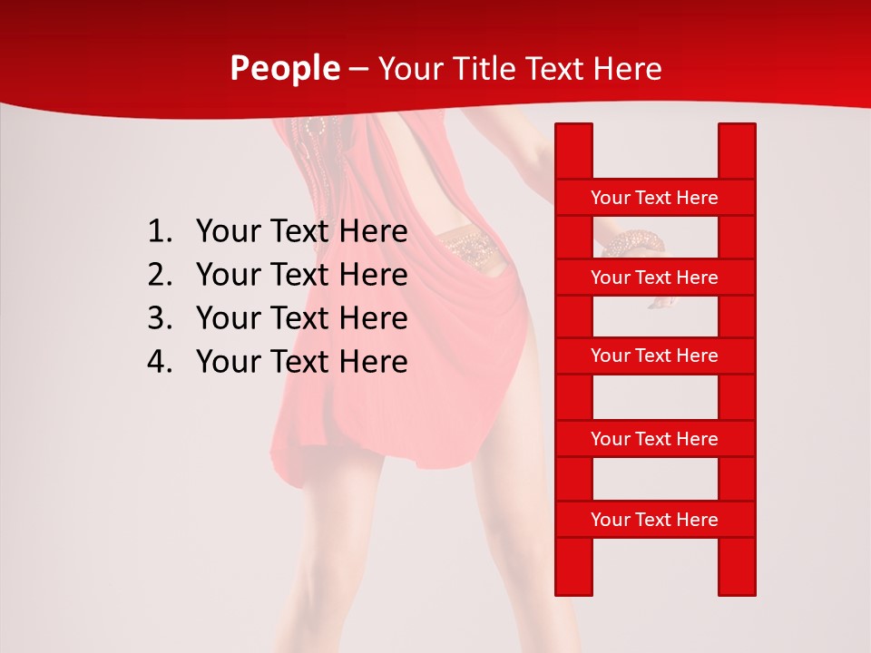 Woman Elegance Black PowerPoint Template