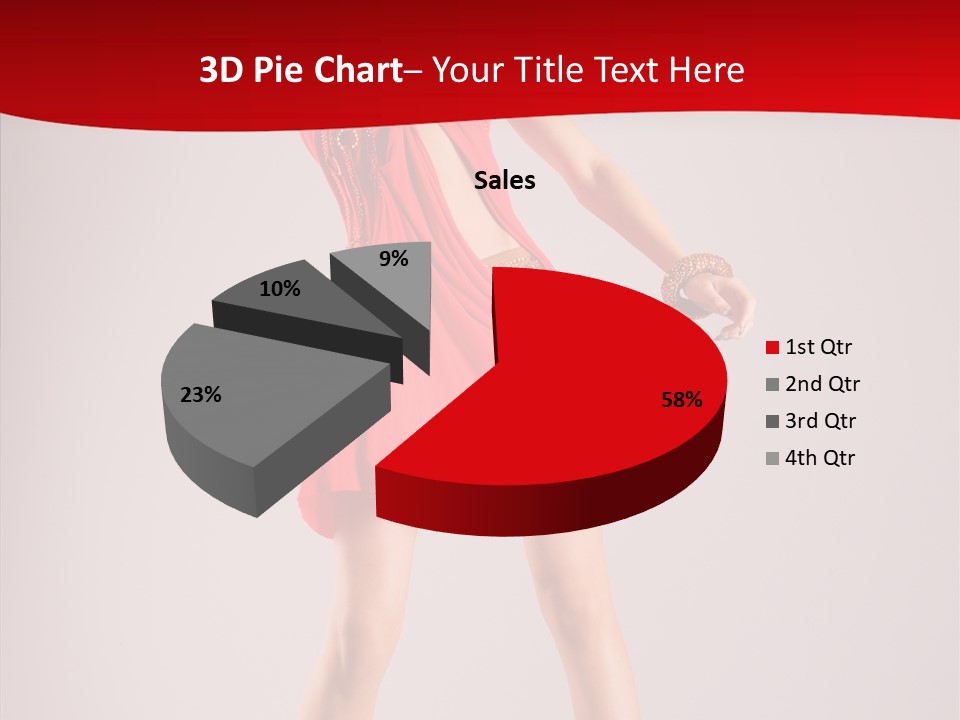 Woman Elegance Black PowerPoint Template