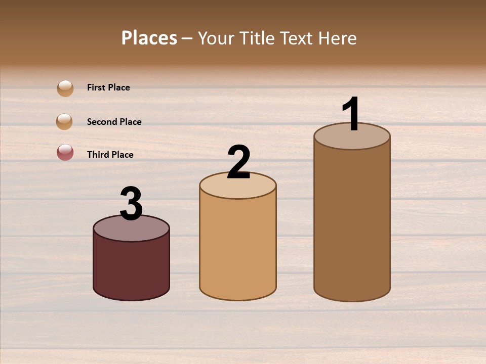 Wood Horizontal Fence PowerPoint Template