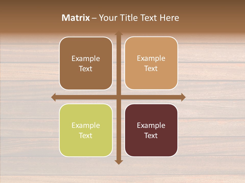 Wood Horizontal Fence PowerPoint Template