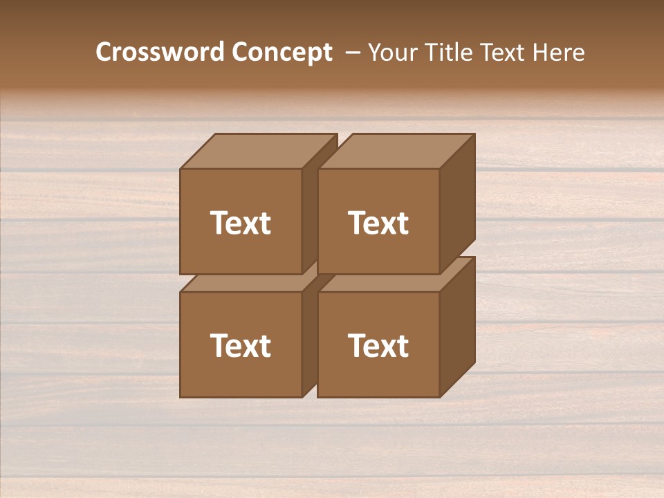 Wood Horizontal Fence PowerPoint Template
