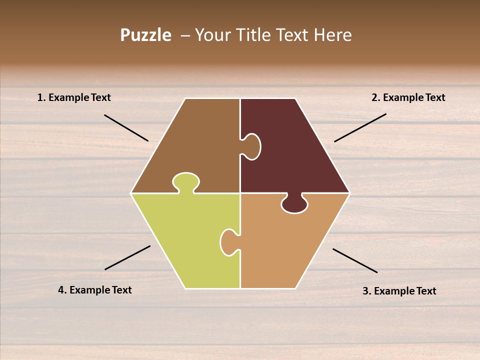 Wood Horizontal Fence PowerPoint Template