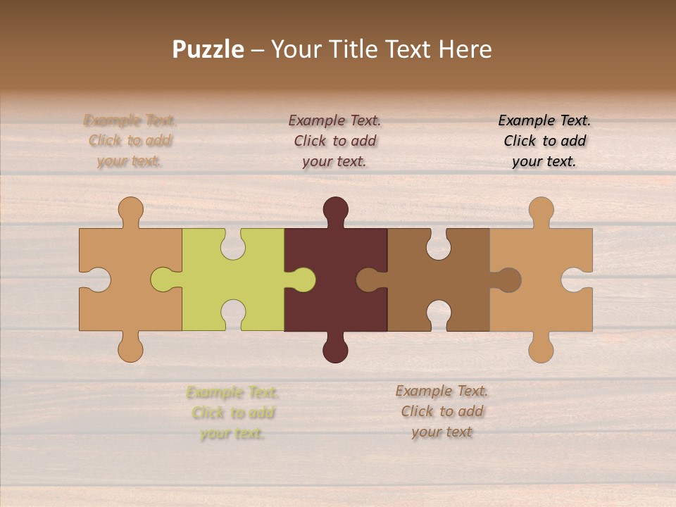 Wood Horizontal Fence PowerPoint Template