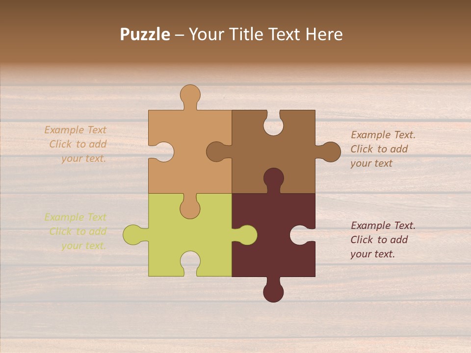 Wood Horizontal Fence PowerPoint Template