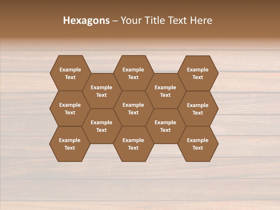 Wood Horizontal Fence PowerPoint Template