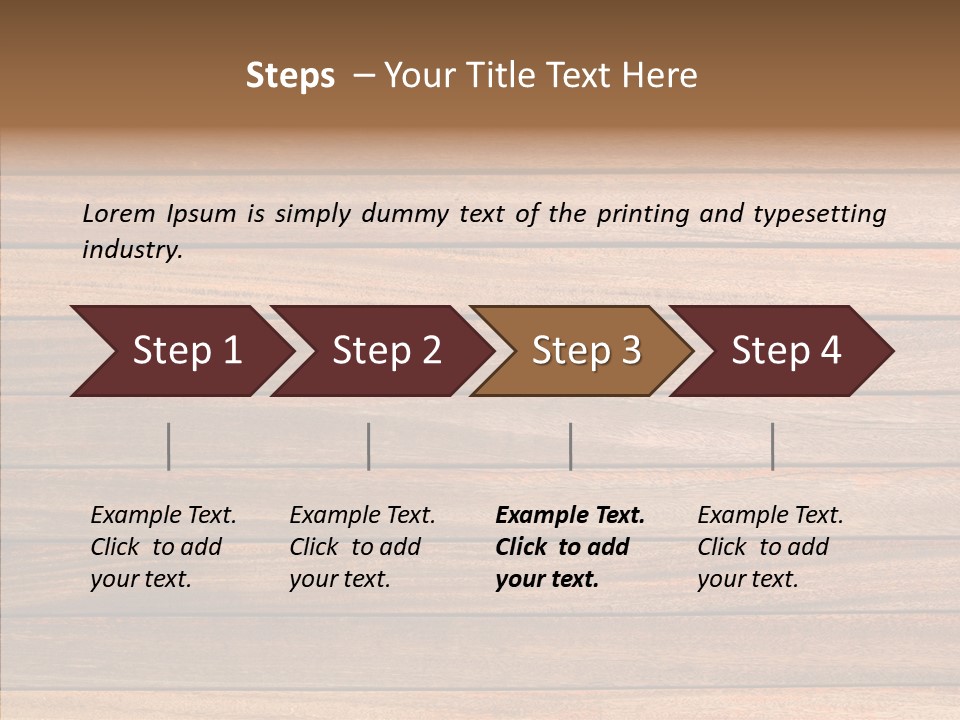 Wood Horizontal Fence PowerPoint Template