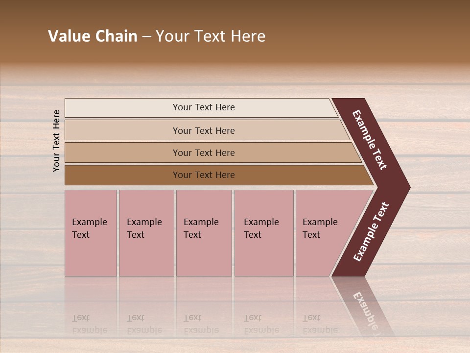 Wood Horizontal Fence PowerPoint Template