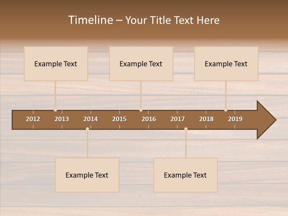 Wood Horizontal Fence PowerPoint Template