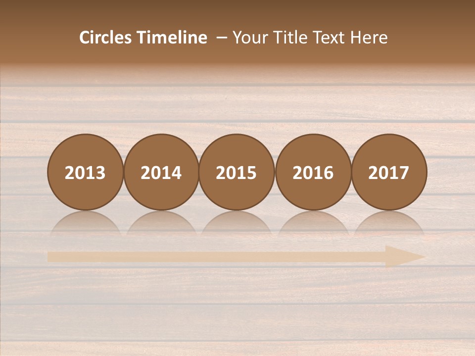 Wood Horizontal Fence PowerPoint Template