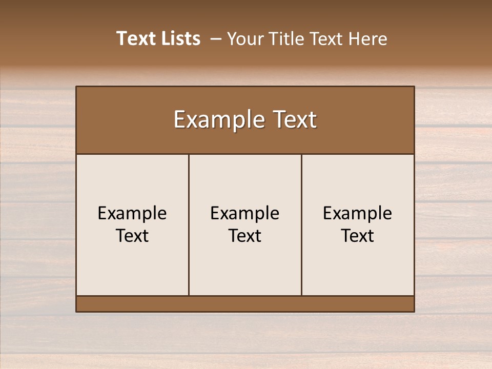 Wood Horizontal Fence PowerPoint Template