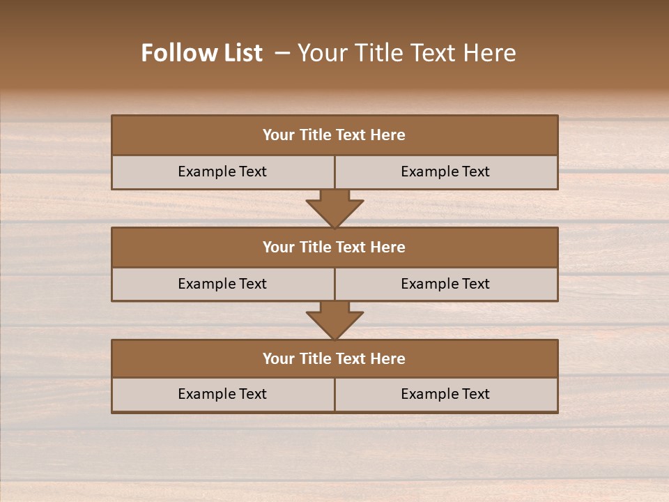 Wood Horizontal Fence PowerPoint Template