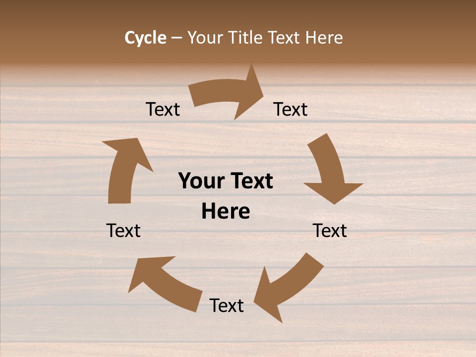 Wood Horizontal Fence PowerPoint Template