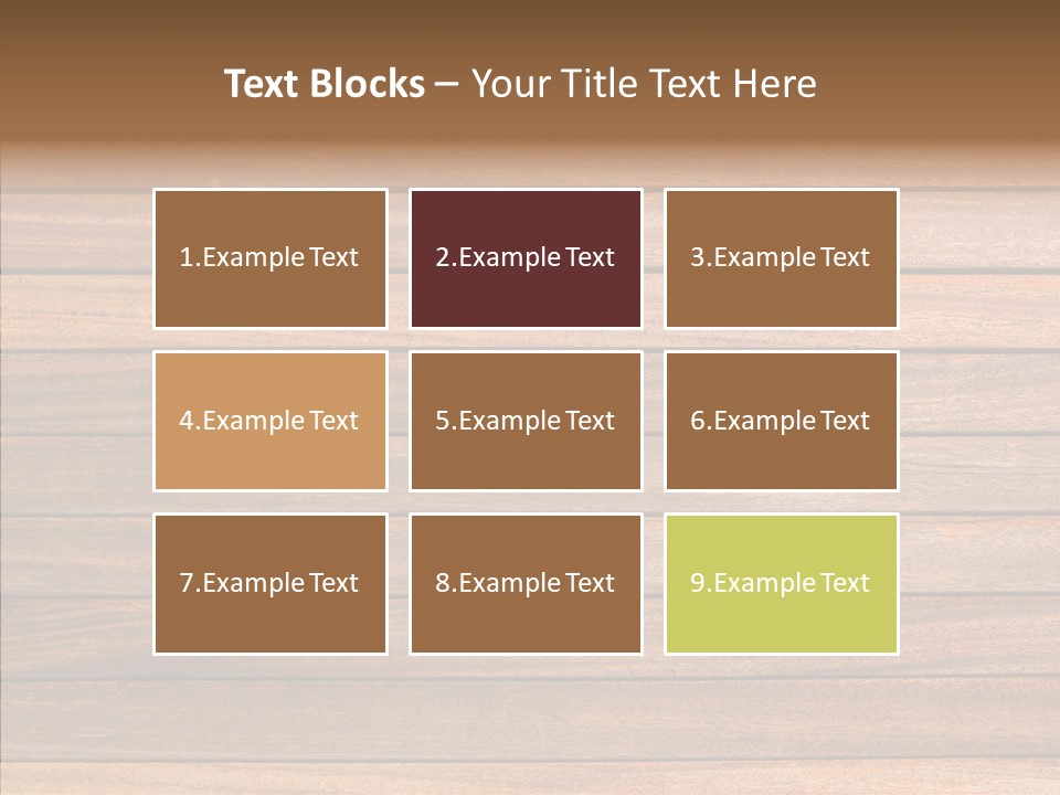 Wood Horizontal Fence PowerPoint Template