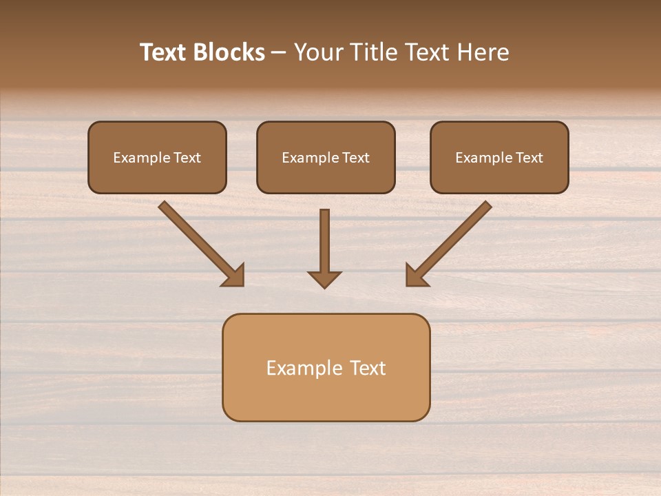 Wood Horizontal Fence PowerPoint Template