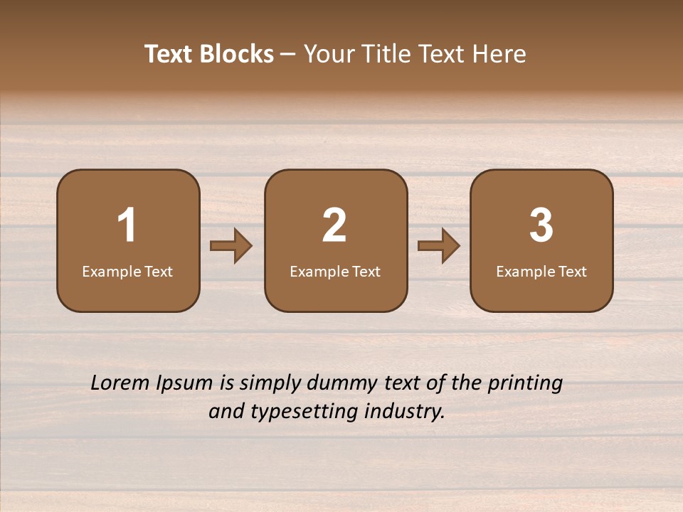 Wood Horizontal Fence PowerPoint Template