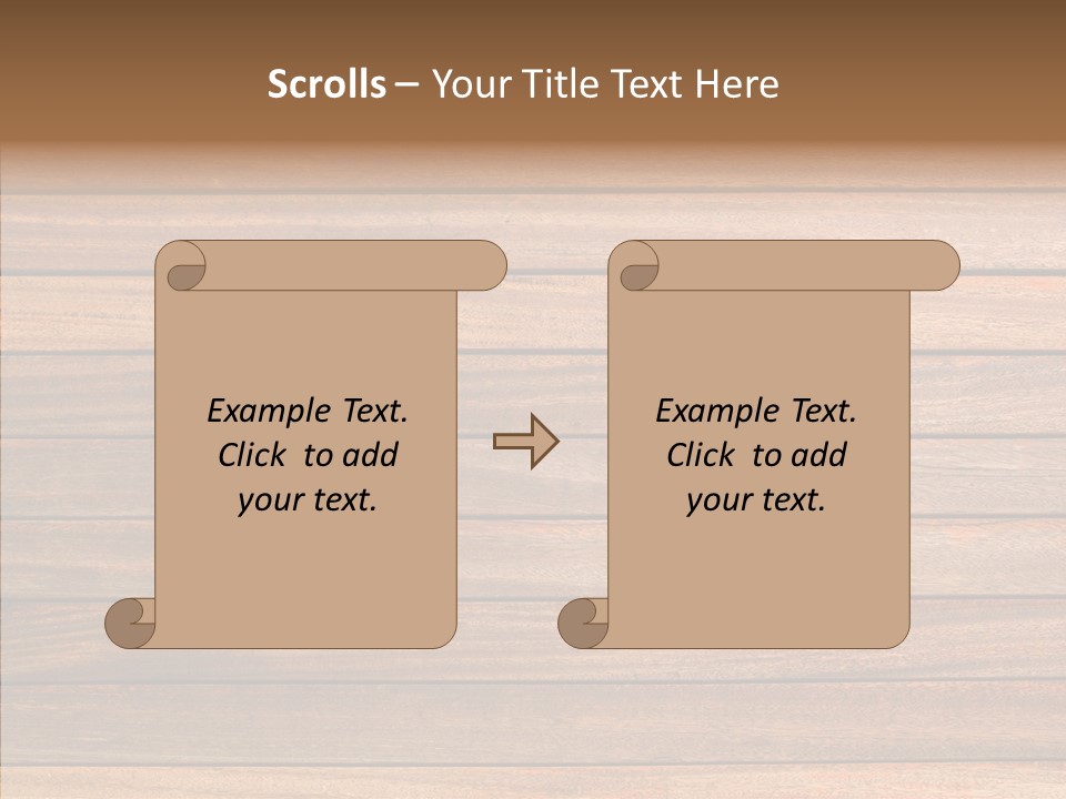 Wood Horizontal Fence PowerPoint Template