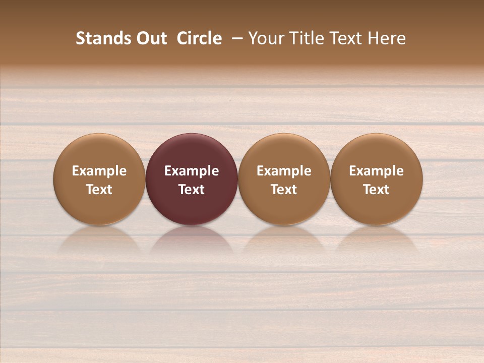 Wood Horizontal Fence PowerPoint Template