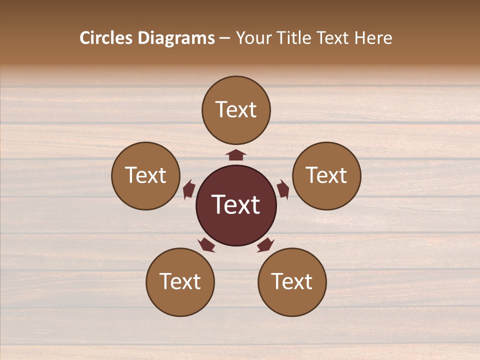 Wood Horizontal Fence PowerPoint Template
