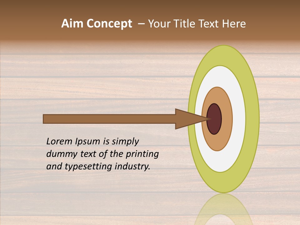 Wood Horizontal Fence PowerPoint Template