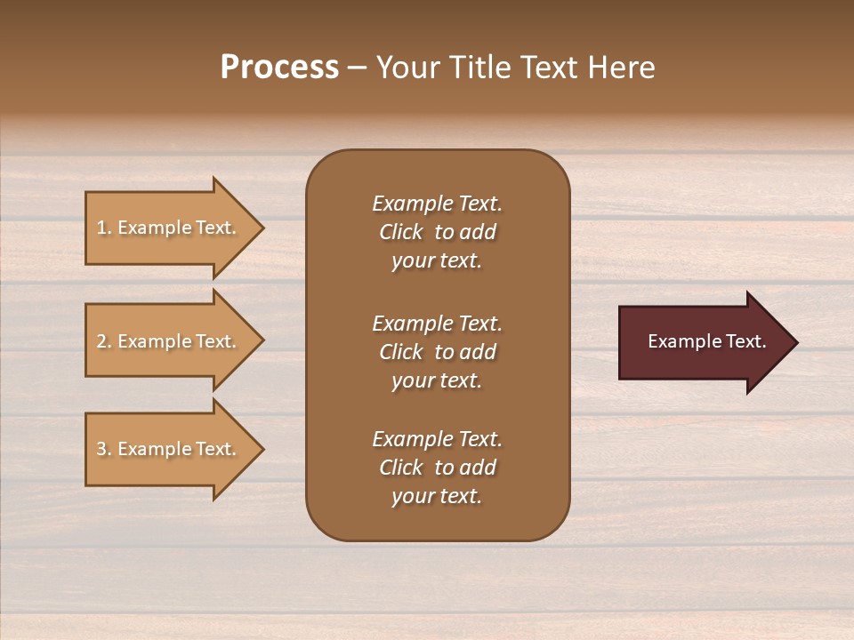 Wood Horizontal Fence PowerPoint Template