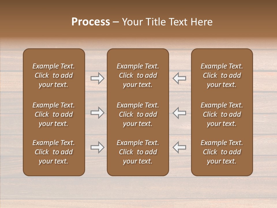 Wood Horizontal Fence PowerPoint Template