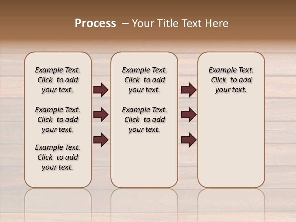 Wood Horizontal Fence PowerPoint Template