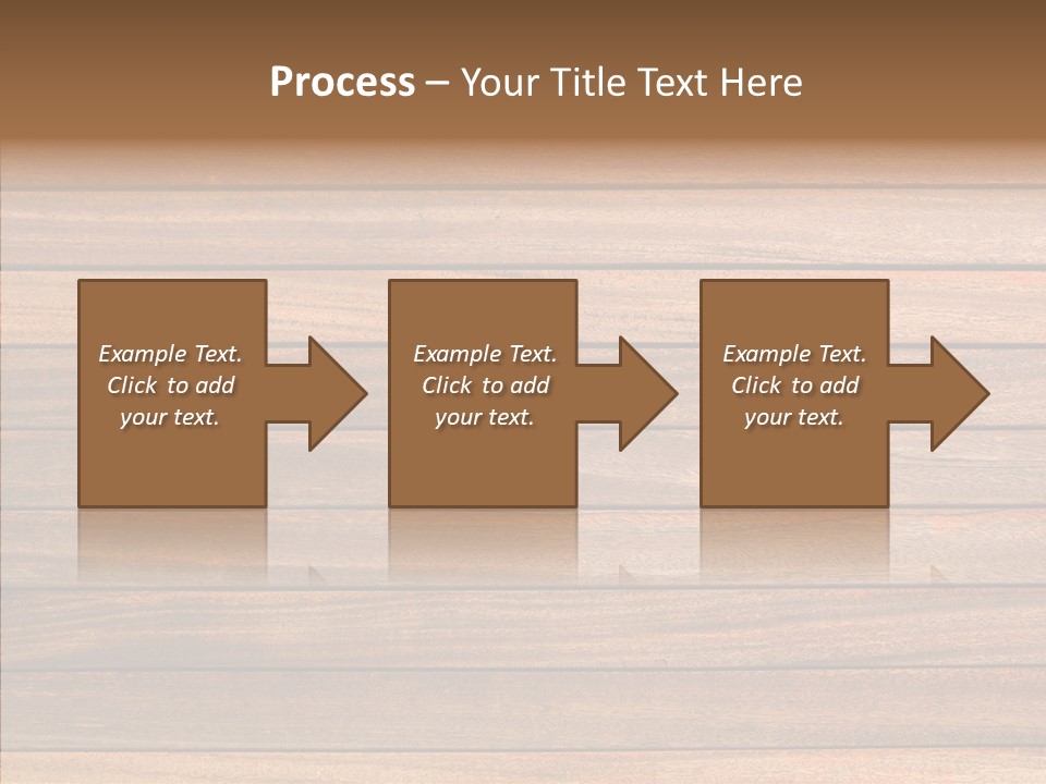 Wood Horizontal Fence PowerPoint Template