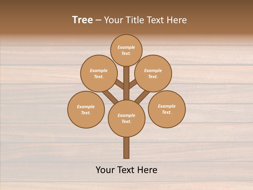 Wood Horizontal Fence PowerPoint Template