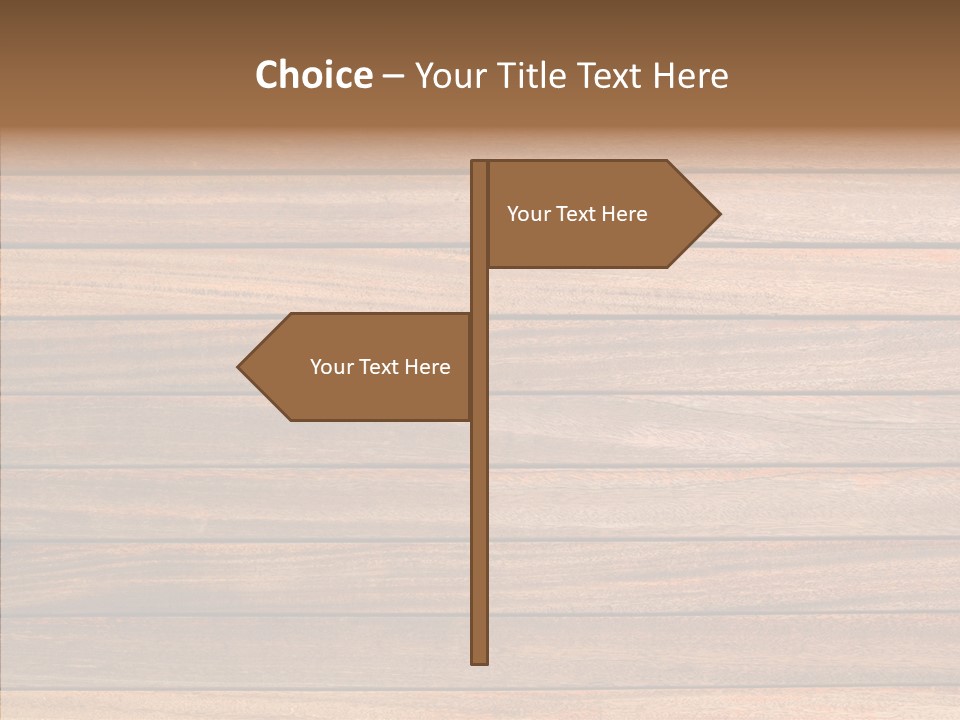Wood Horizontal Fence PowerPoint Template