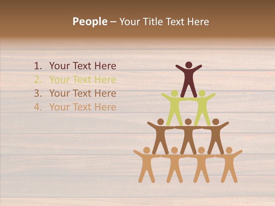 Wood Horizontal Fence PowerPoint Template