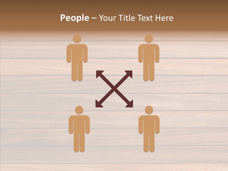 Wood Horizontal Fence PowerPoint Template