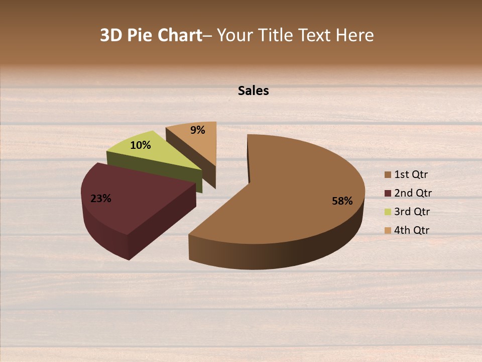 Wood Horizontal Fence PowerPoint Template