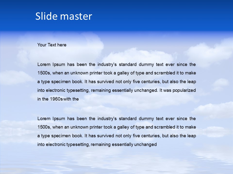 Idyllic Sky Climate PowerPoint Template