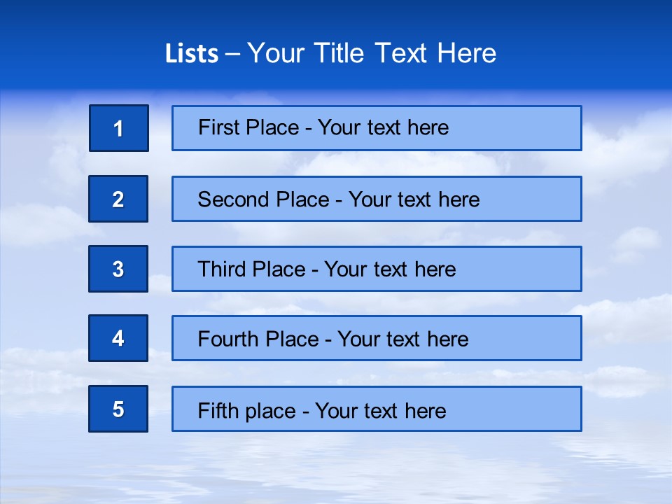 Idyllic Sky Climate PowerPoint Template