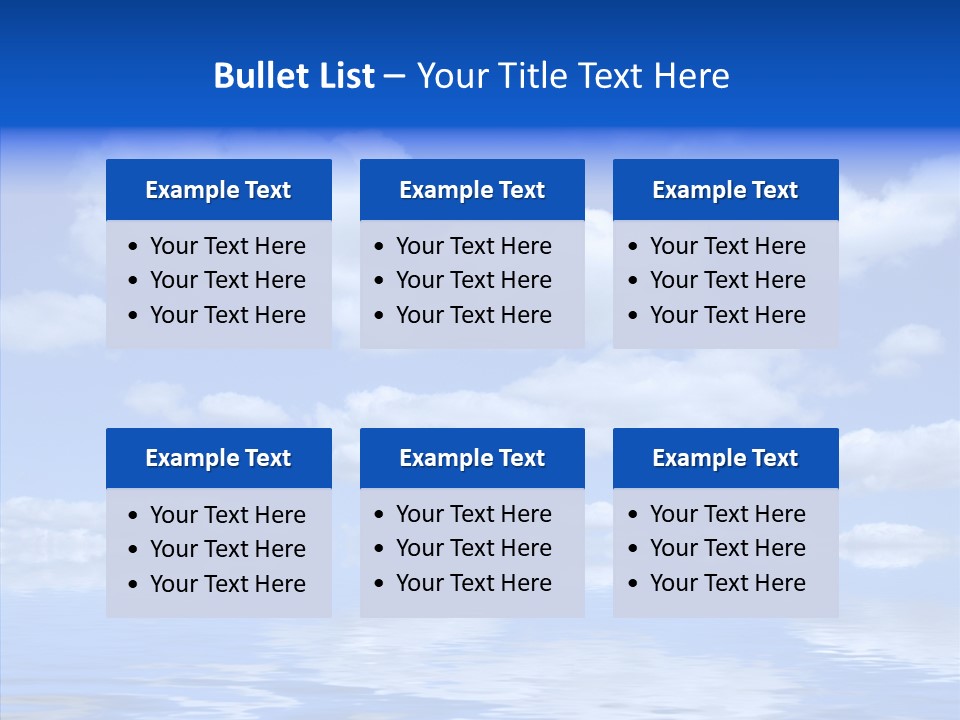 Idyllic Sky Climate PowerPoint Template