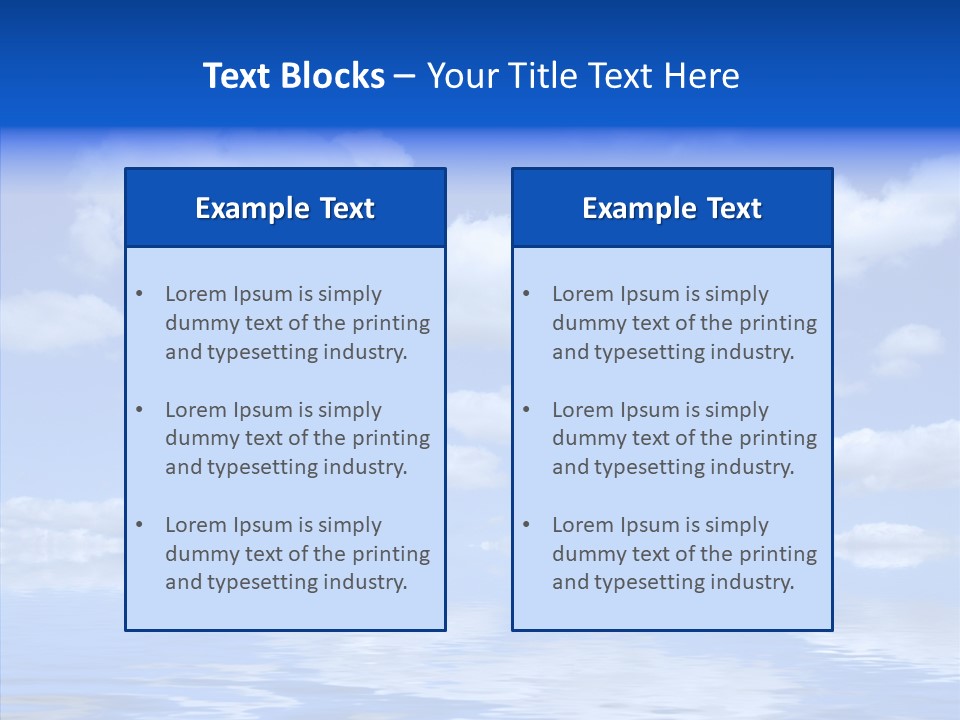 Idyllic Sky Climate PowerPoint Template