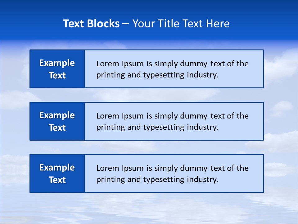 Idyllic Sky Climate PowerPoint Template