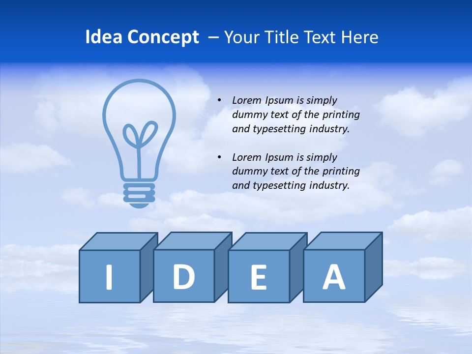 Idyllic Sky Climate PowerPoint Template
