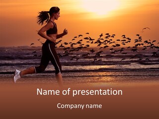 Sweat Runner Shape PowerPoint Template